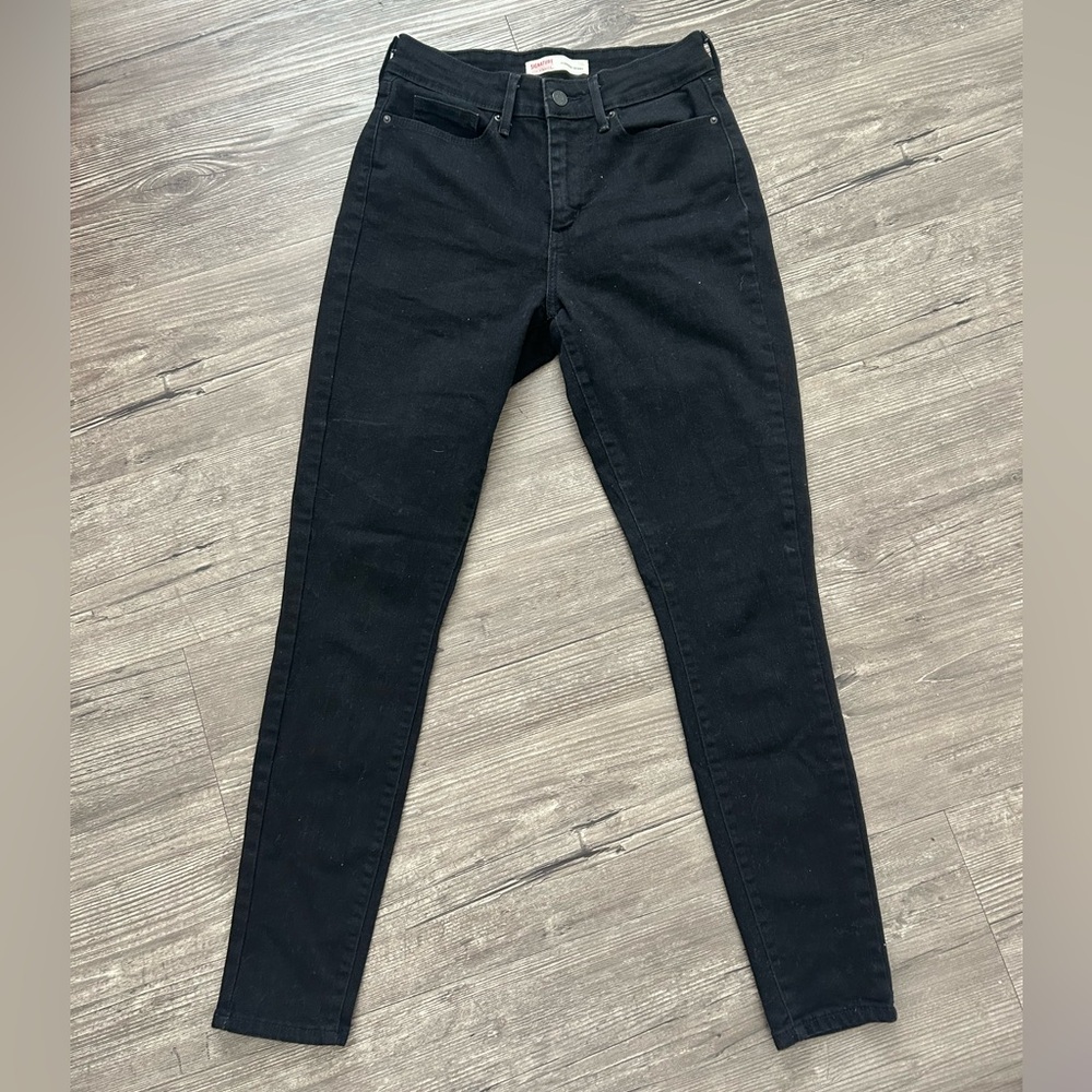 Signature by Levi Strauss Women's Black Skinny Jeans